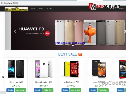 CellphoneStore,web bán điện thoại,website điện thoại,full code web bán điện thoại