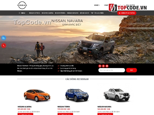 website ô tô wp,web bán hàng ô tô,web ô tô chuẩn sẹo,web ô tô nissan,code web bán ô tô