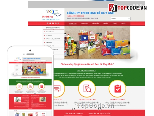 website in bao bì,website đẹp chuẩn,website chuẩn SEO