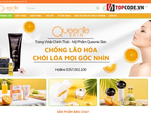 Website thực phẩm chức năng,Web bán mỹ phẩm đẹp,đầy đủ chức năng