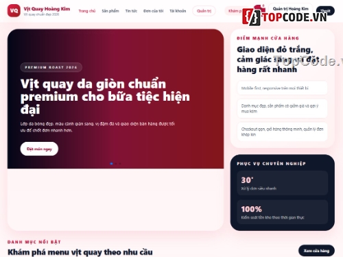 cửa hàng vịt quay,code bán hàng,code đồ án