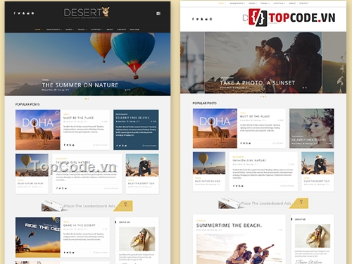 Code du lịch,theme du lịch,Desert,WordPress Travel Blog Theme,Theme Desert