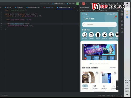 Ứng dụng thương mại điện tử,code thương mại điện tử,Fullter,Ứng dụng,Ứng dụng  Android