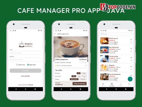 quan ly quan cafe android,quan ly quan cafe online android,do an tot nghiep quan ly quan cafe,quản lý bán hàng quán cafe android,cafe manager android app,cafe manager android java