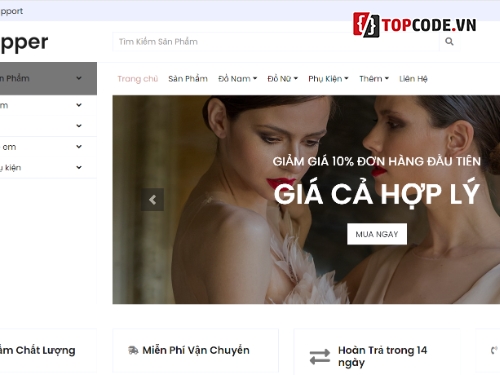 Source code web,đầy đủ chức năng,web bán quần áo