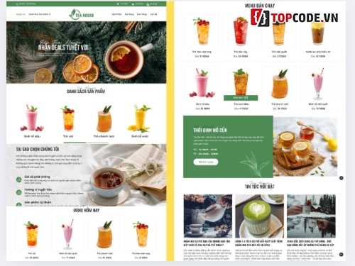 Đồ án web PHP,web cửa hàng bán nước trà,web bán nước trà,đồ án web bán nước trà