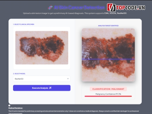 Xử lý ảnh,báo cáo + slide,Học máy,Machine Learning,Ung thư da,Skin Classification