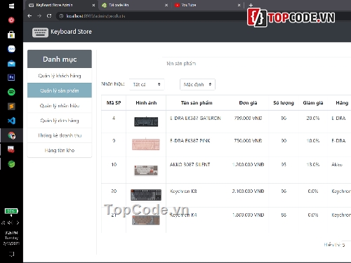 java spring boot,shop bán bàn phím,Website bán bàn phím,website shop bán bàn phím