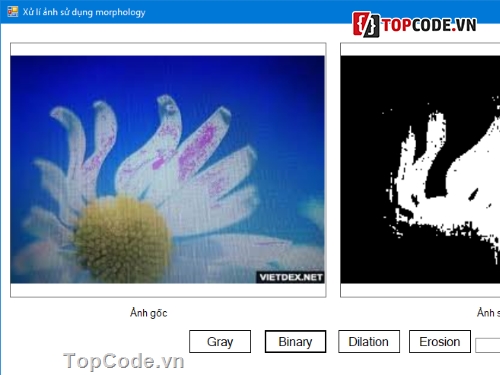 xử lý ảnh,đồ án xử lý ảnh,morphology,làm nét ảnh,source code thuật toán xử lý ảnh,Đồ án xử lý ảnh C#