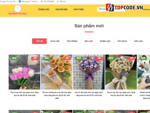 Web bán hoa,Đồ án bán hoa,đồ lưu niệm handmade,đồ handmade