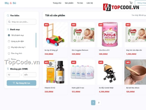 web,web shop,web mẹ và bé