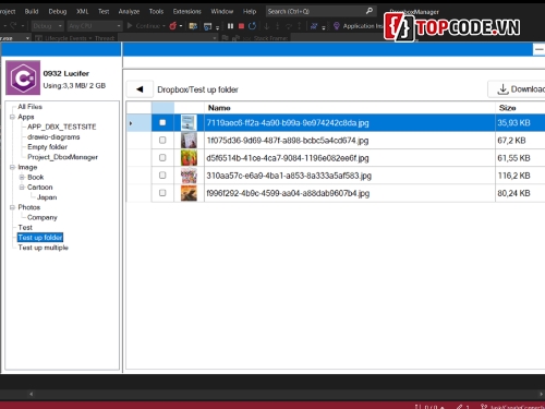 Dropbox app,Winform C#,Dropbox API,3 layer,Sql Server,Dropbox download file