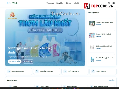 web bán nước,nước giặt,nước