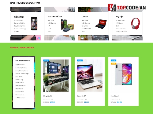 Full code shop,wordpress code shop giao diện mobile,wordpress code shop