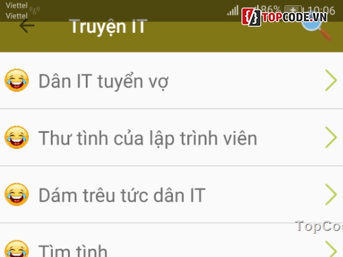 Truyện cười 2018 full code,code android Truyện cười,code truyện cười,ứng dụng truyện cười,Truyện cười android