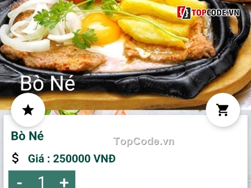 đồ án tốt nghiệp lập trình điện thoại,app order,Code app order food,app order food