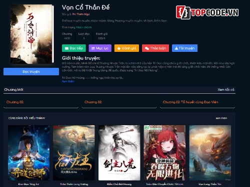 Mysql PHP,code đọc truyện,Full code web truyện,code web đọc truyện,Web truyện chữ