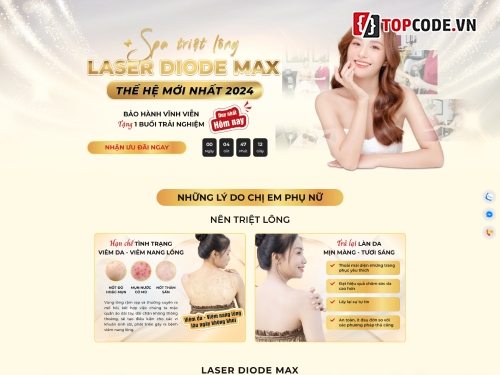 landing spa,code landing làm đẹp,code web chuẩn seo,code landing page spa,landing page spa