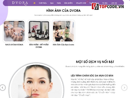 website dịch vụ,website giới thiệu dịch vụ SPA,website thương mại,Website dịch vụ SPA,Code PHP website giới thiệu dịch vụ,full code website php spa làm đẹp