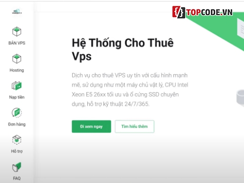 VPS,Code web bán dịch vụ VPS,tích hợp nạp tiền,Thông Báo Tele