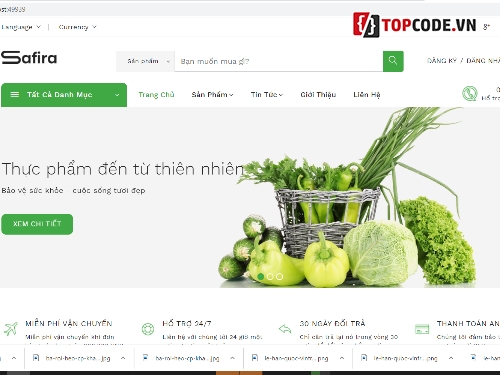Web bán hàng,Web bán thực phẩm sạch,bán hàng thực phẩm,Web TMDT