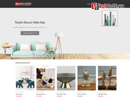 Sharecode web tranh decor,Share code tranh treo tường,Full code web tranh treo tường,Sharecode web bán tranh decor