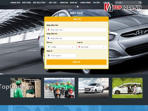 tính phí tự động,thuê xe taxi wp,code web thuê xe taxi,website thuê xe taxi