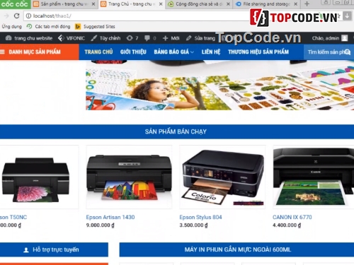web wordpress,source code web bán máy in,website bán hàng,website bán máy in,code web