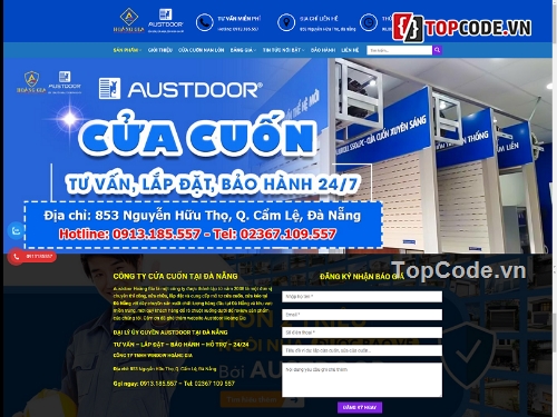 công ty cửa cuốn,theme cửa cuốn,landing page cửa cuốn,giới thiệu công ty,theme web giới thiệu