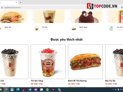 source code trà sữa,đồ án tốt nghiệp,code php,code bán đồ,đặt đồ ăn,đồ án php