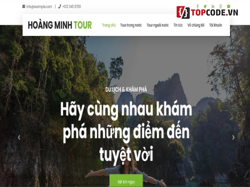 Website du lịch,Website giới thiệu,Code Website du lịch,Website đặt tour,code giới thiệu tour du lịch