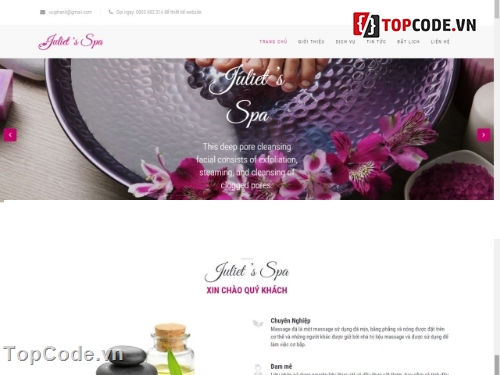 website wordpress,Web giới thiệu,website spa,website làm đẹp,Spa