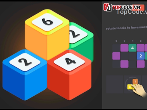 game puzzle,number game,mã nguồn puzzle game,game 2048,source code game 2048,code game 2048