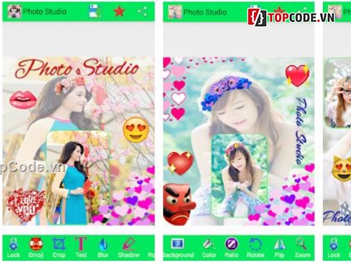 phần mềm chỉnh sửa hình ảnh,Code chỉnh sửa hình ảnh,source code ứng dụng,hiệu ứng hình ảnh,Photo Studio