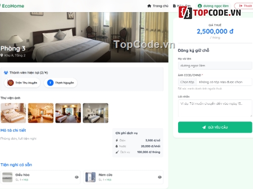 quản lý,Hệ thống quản lý,giải pháp,source quản lý nhà trọ