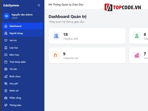 Hệ Thống Quản Lý Giáo Dục,React Vite,Node js Code,Express