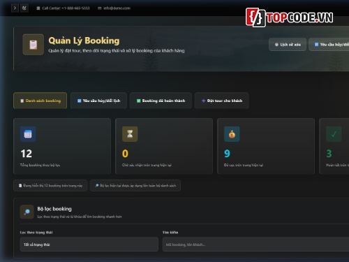 Quản Lý Tour Du Lịch,Đồ án web quản lý tour du lịch,Web quản lý tour du lịch php mysql,Source code du lịch php mysql