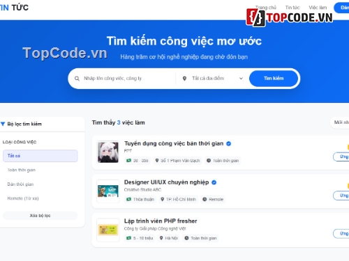 giới thiệu việc làm,web giới thiệu tin tức,website giới thiệu việc làm