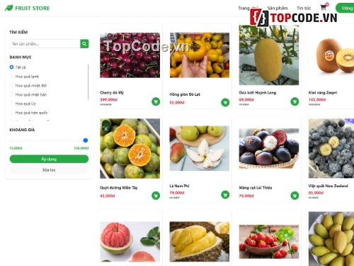 web,web app,web bán hoa quả