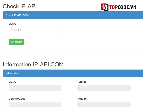 Code tra cứu,Check IP,Kiểm tra địa chỉ IP,lưu xuống database