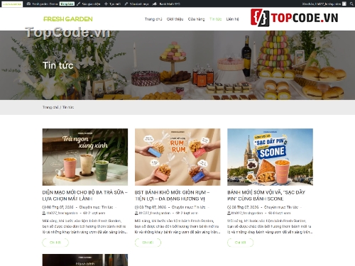 bán bánh ngọt,bán bánh,Code web,Sharecode,Web bán hàng,Theme WordPress