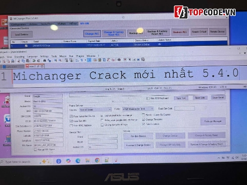 michanger,change info android,tool mmo