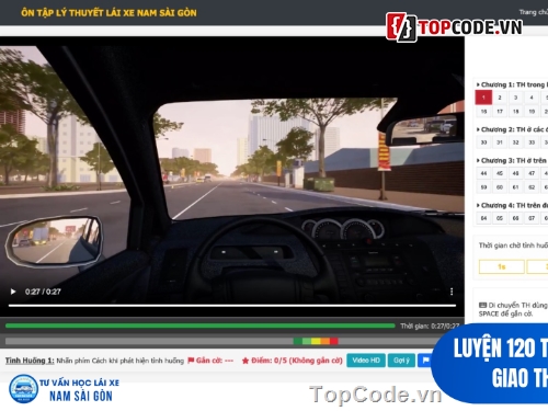 thi trực tuyến,xe ô tô,lái xe ô tô,Ôn thi,lái xe