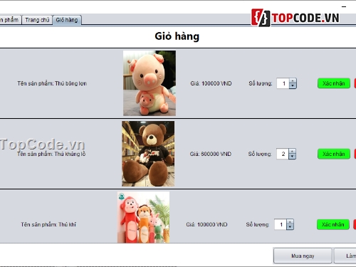 Thú bông,Shoponline,JSP,Giao diện đẹp