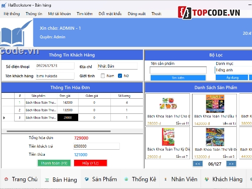 Quản lý bán sách C Sharp,Quản lý bán sách WindowForm,Quản lý bán hàng C Sharp,Quản lý bán hàng WindowForm,Source Code quản lý bán hàng,Phần mềm quản lý bán hàng C Window