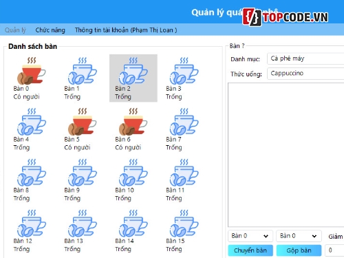 Code đồ án quản lý Coffee,Code đồ án quản lý cafe,Code C# đồ án quản lý,full code quản lý coffe,Code đồ án,đồ án quản lý coffe