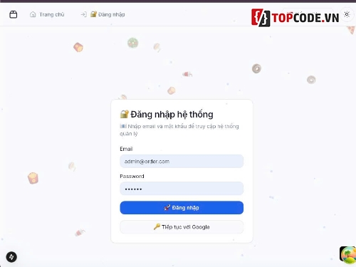 code nhà hàng,qr code order,quản lý nhà hàng,đặt món qr,phần mềm quán cafe,source code bán hàng