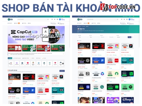 shop mmmo,web bán tài khoản,Phần mềm quản lý tài khoản,website bán tài khoản,website sản phẩm số,sản phẩm số