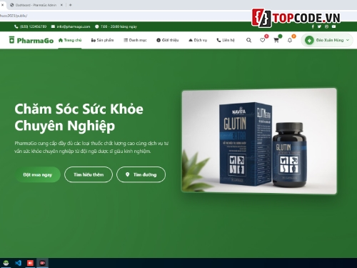 Quản lý nhà thuốc online,Đồ án website bán thuốc PHP Laravel,Full code website dược phẩm,Website quản lý kho dược phẩm,Thiết kế web nhà thuốc chuyên nghiệp,Đồ án tốt nghiệp hệ thống quản lý nhà thuốc