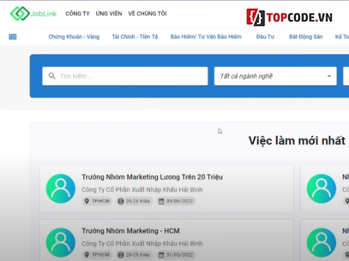 Đồ án website tuyển dụng,website tìm việc làm,tuyển dụng,code tuyển dụng,Dự án website,Đồ án tốt nghiệp